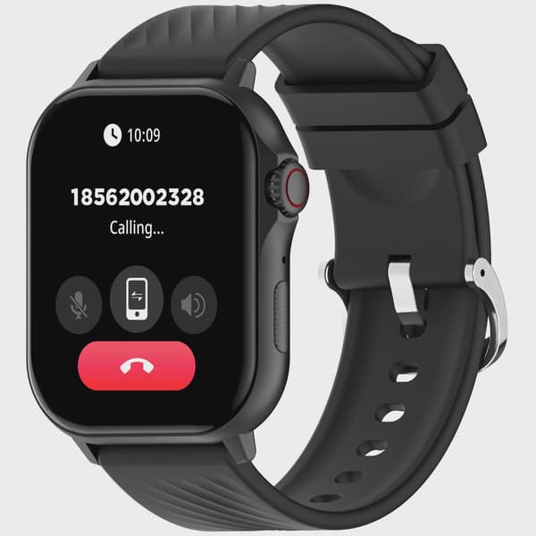 Smartwatch med GPS, 2,13" AMOLED-skærm, sort