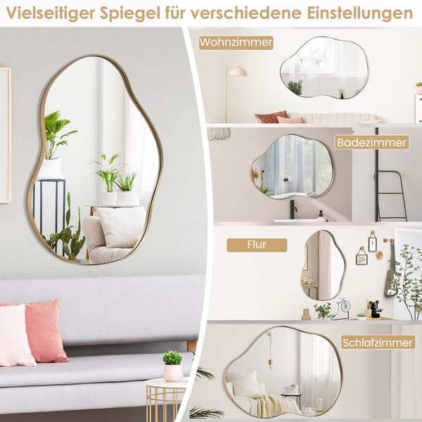Asymmetrisk väggspegel, 78 x 56,5 cm, HD Reflection