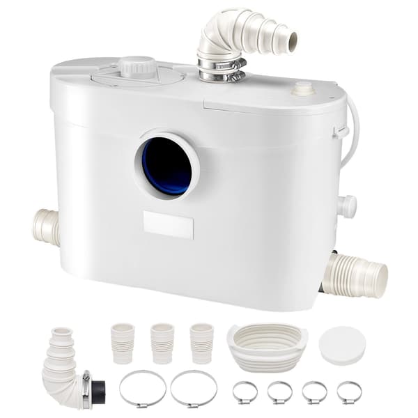 WC-pumppu silppurilla 900 W, 48 GPM, 4 sisääntuloa