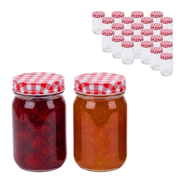 400 ml syltburkar i glas – twist-off lufttäta lock