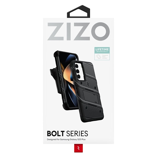 ZIZO BOLT -sarja - Panssarikotelo Samsung Galaxy S23+:lle 9H las