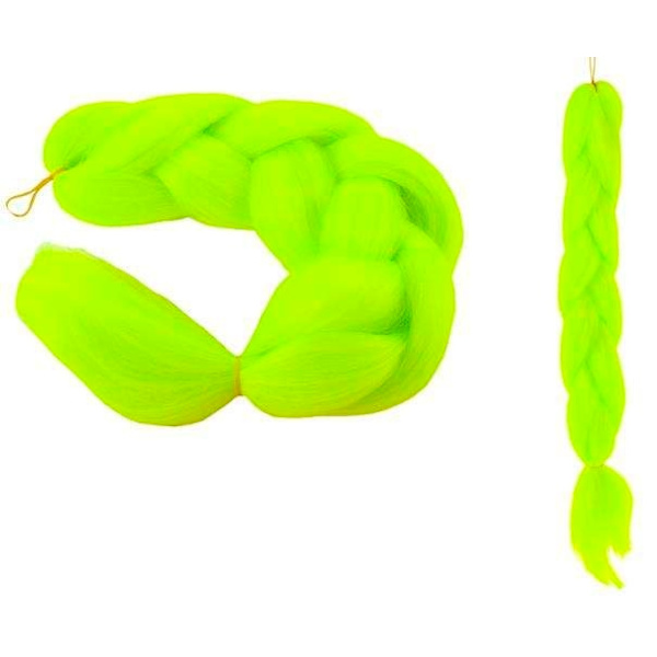 Syntetiska hårflätor - neon