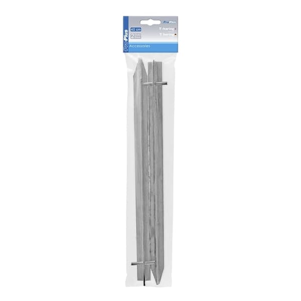 T pind 40cm metal 2 stk i polybag