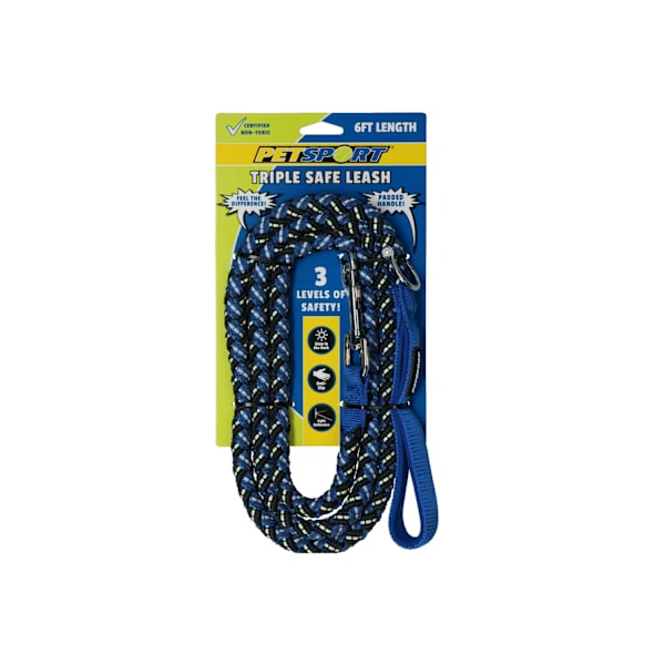 Triple Safe 6ft Leash Blue