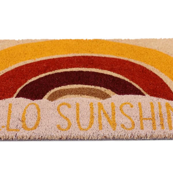 Dørmåtte i kokos "Hello Sunshine