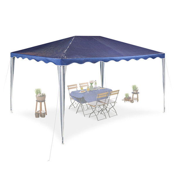 Mörkblå paviljong 3x4 m