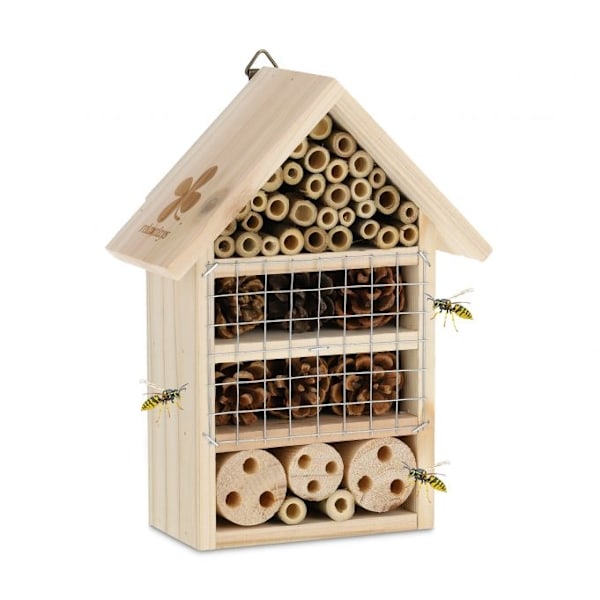 Insekthotel i træ