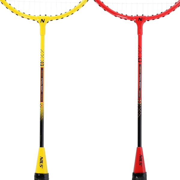 Badmintonsæt – 4 ketchere, 3 fjerbolde, net