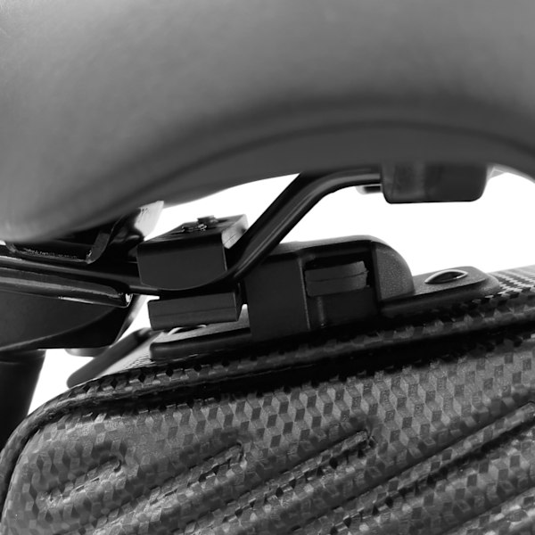 Vandtæt cykelsadeltaske 1,5 l, sort