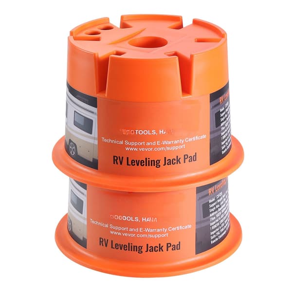 Domkraftblock, 2000 lb polypropylen, 2-pack