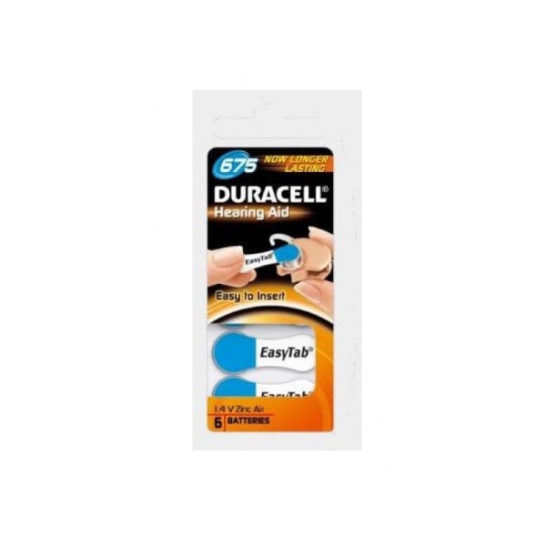 Duracell Batteri Zink Air, 675, 1,45V Blister (6-Pack)