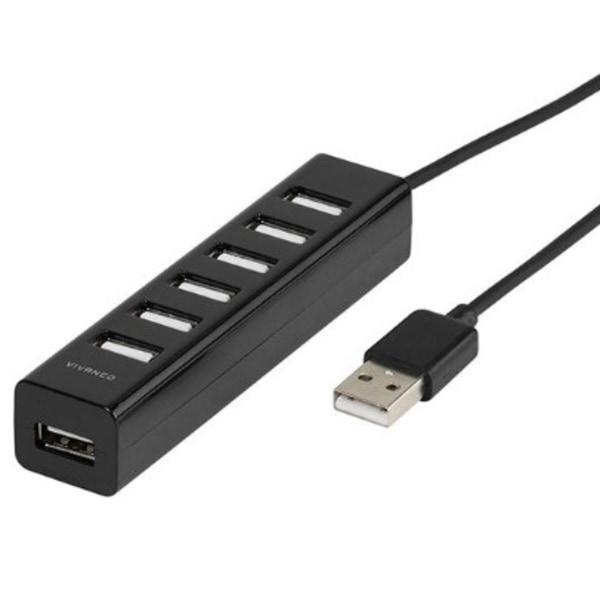 Vivanco 36661, USB 2.0, USB 2.0, 480 Mbit/s, musta, AC, USB, 110 - 240 V