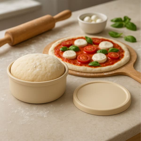 Jäsboxar för pizzadeg med lock, 4-pack