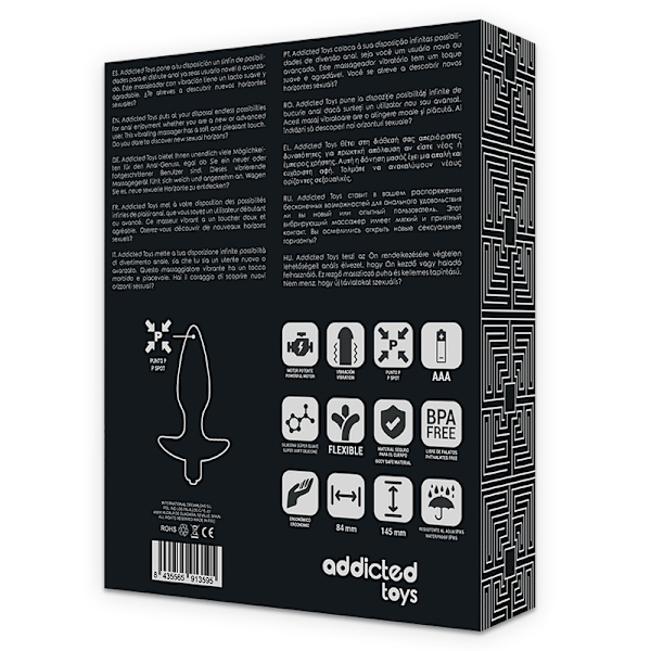 Addicted Toys - Massager Plug Anal With Vibration Black