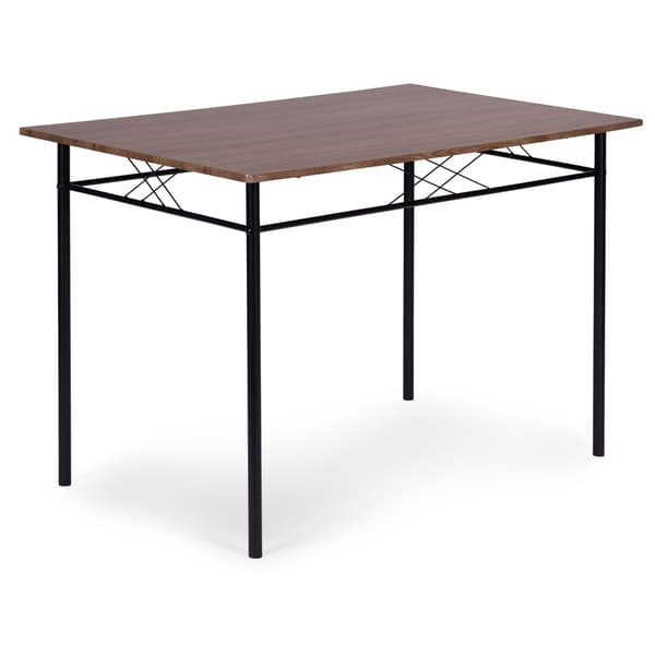 Matbordsset med 4 stolar, MDF och stål