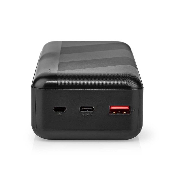 Powerbank | 32000 mAh | 2.4 / 3.0 / 3.25 A | Antal utgångar: 2 | Utgångsanslutning: 1x USB-A / 1x USB-C™ | Ingångsanslutning: 1x Micro USB / 1x USB-C™