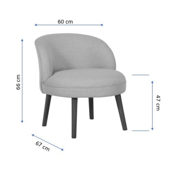 Wing Chair Nice - Saxe Blue