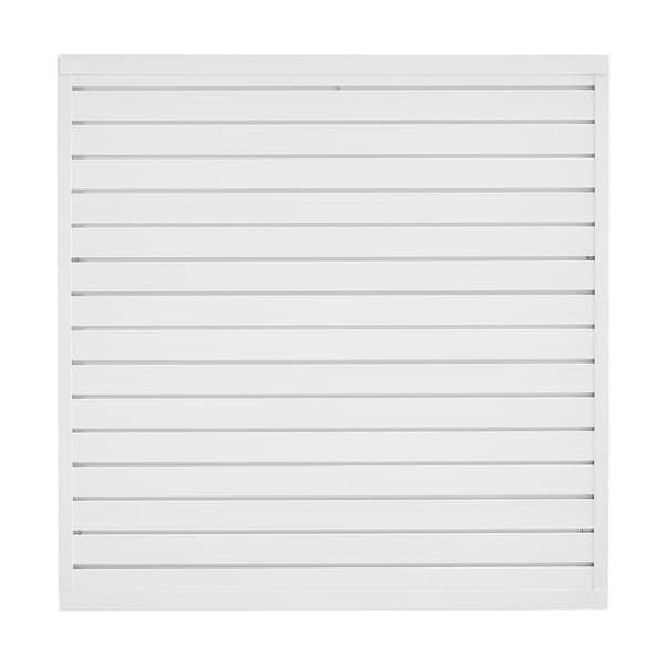 PVC-lamellpanel 4x4 fot, modulär garagevägg för förvaring