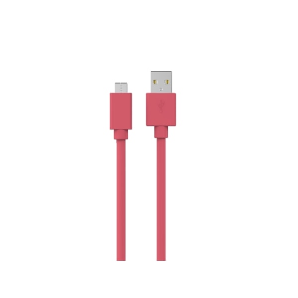 Sinox USB C - USB A -kaapeli. 1 m. Vaaleanpunainen