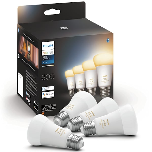 Hue White Ambiance E27 4-pack