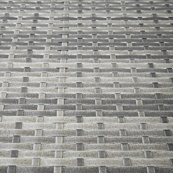 Aurinkoinen Parveke Pöytä Puutarha Sivupöytä Puutarhakalusteet Puolipyöreä Polyrottinki Metallinharmaa 100 X 50 X 74 Cm