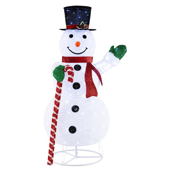 Forbelyst snemands havedekoration – 150 cm, 180 LED'er