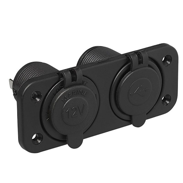 Uppoasennussarja: pistoke DIN + USB-portti kaksoistyyppi A 2x210