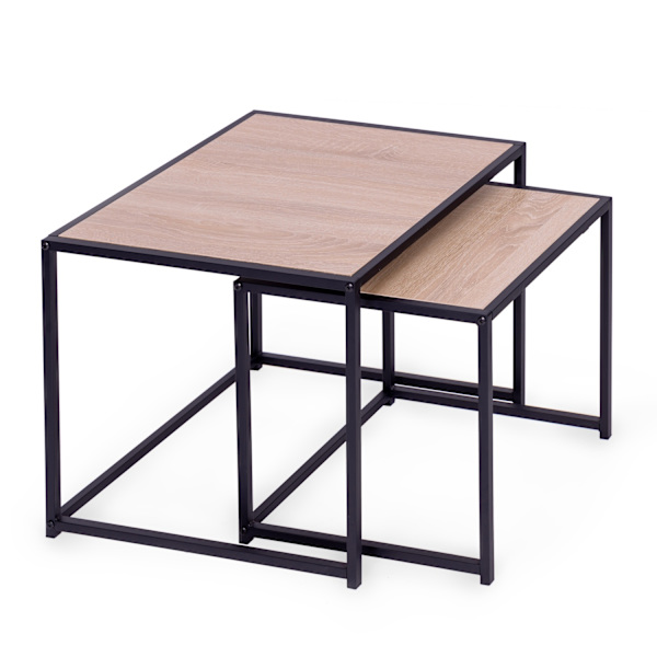 Set med 2 soffbord, loftdesign