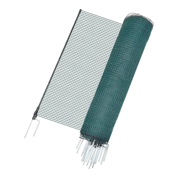 Tillfälligt nätstängselkit, 1,2 x 25 m, 15 stolpar