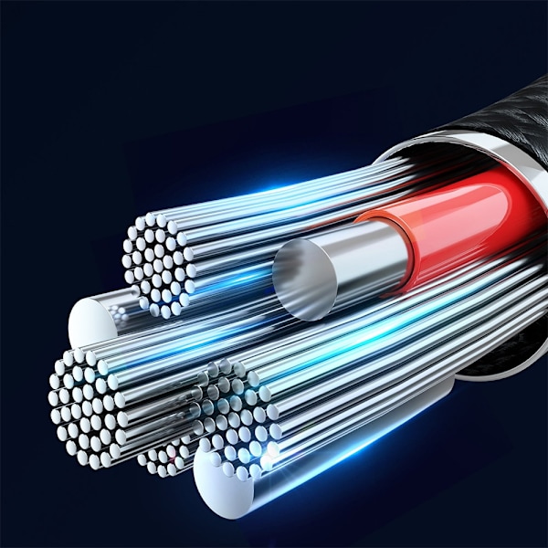 iPhone USB - Lightning-kaapeli lataukseen ja tiedonsiirtoon 2,4A 20W 1,2m sininen