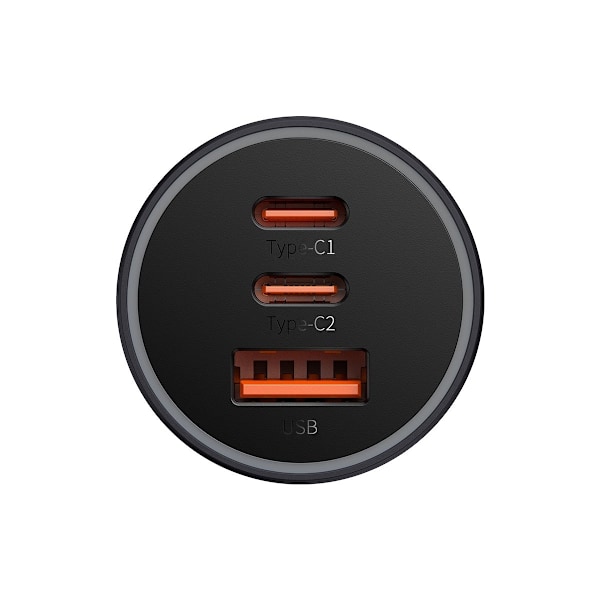 Golden Contactor Pro USB + 2x USB-C 65W billaddare mörkgrå