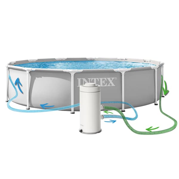 Trädgårdspool med ram 366 x 76 cm 9-i-1 INTEX 26712ND