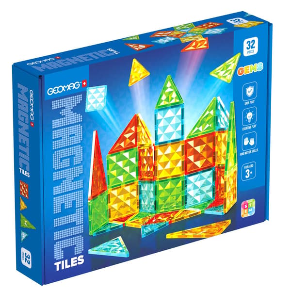 Geomag Gems Magnetbrickor 32 Delar