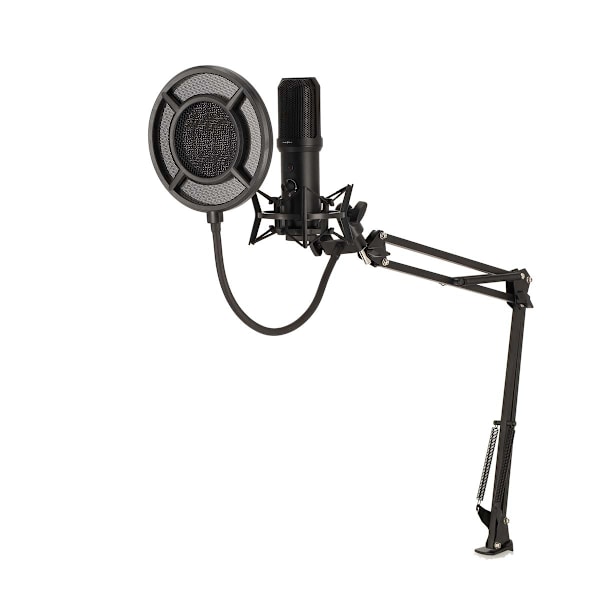 Streaming og Gaming Mikrofon | Brugt til: Desktop / Notebook | USB Type-A | Indbygget on/off-knap (tænd/sluk) | POP Filter