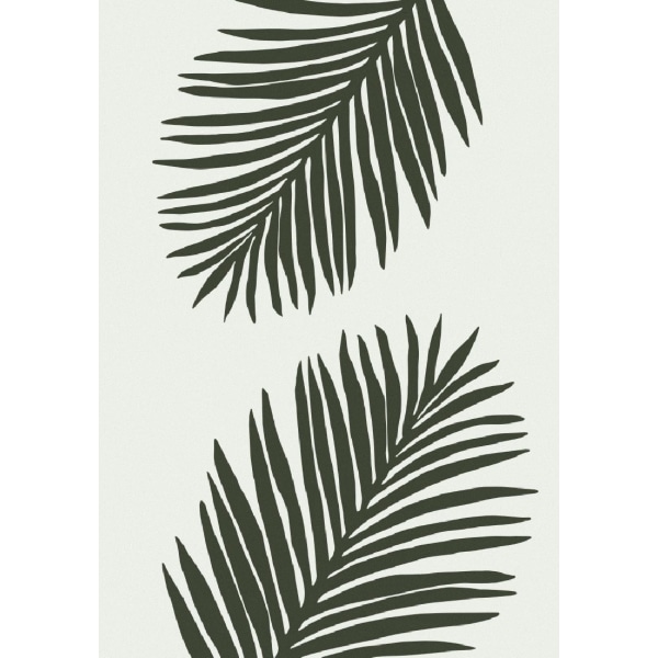 Palm Leaf Green Poster - 50x70 cm