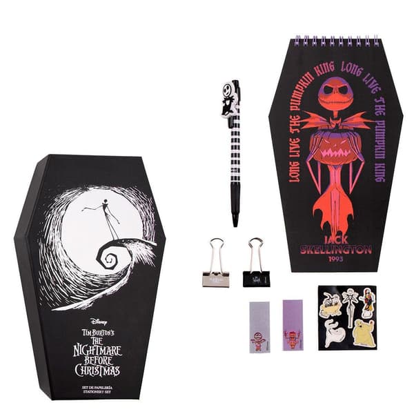 Nightmare Before Christmas brevpapirsæt, samling med 10 dele