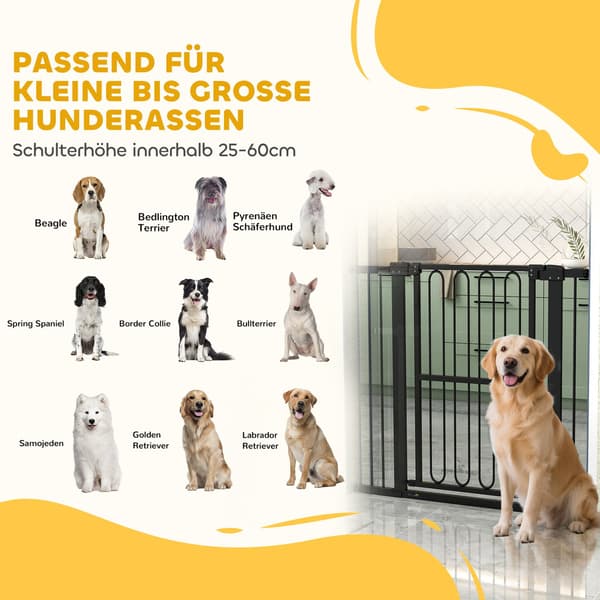 Hundgrind, 76-104 cm, borrfri trappgrind