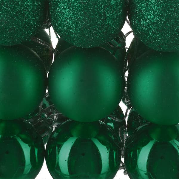Julgranskulor set, matt/blank/glitterfinish