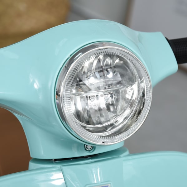 Vespa Sähkömoottoripyörä Lasten Moottoripyörä Sähköauto 18-36Kk 3 Km/H Led Valoääni Pp Muovi Metalli Vihreä 66,5 X 38 X 52 Cm