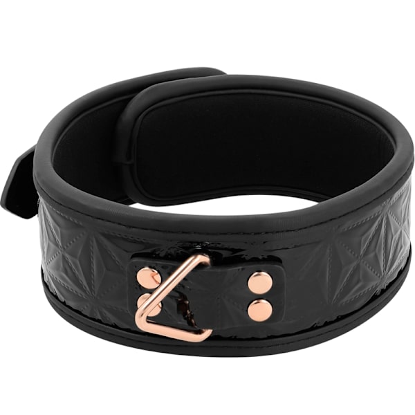 Begme - Black Edition Premium Vegansk läderkrage med neoprenfoder