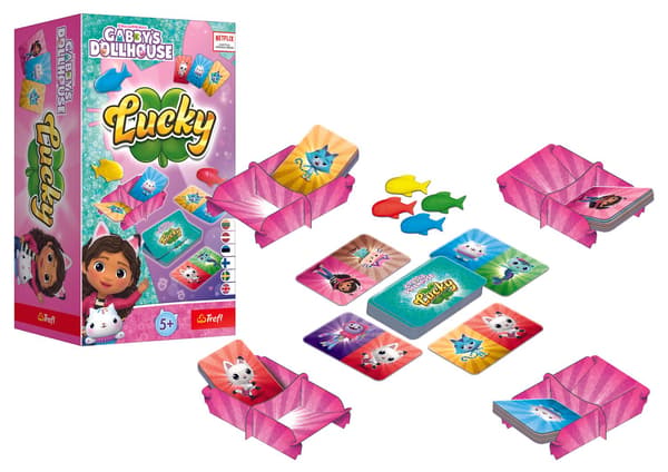 Trefl Gabby´S Dollhouse Board Game Lucky