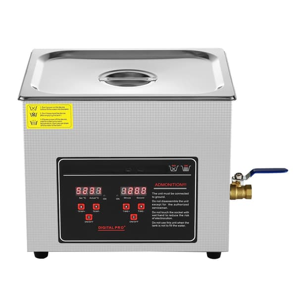 Ultralydsrenser 10L, digital timer, opvarmet rustfrit stål