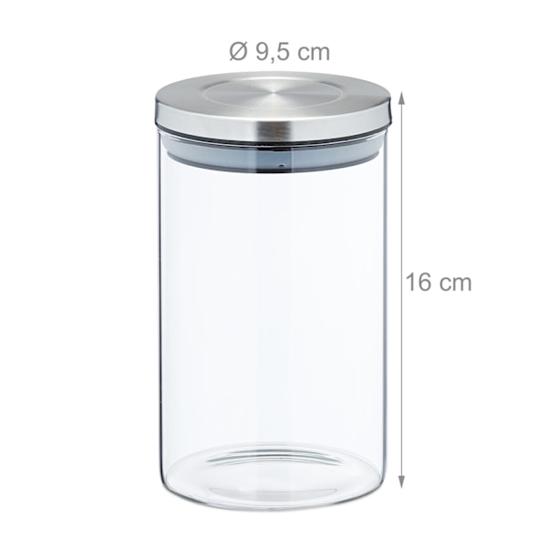 3 opbevaringsglas 800 ml