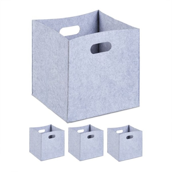 Filt opbevaringsboks - 4 stk