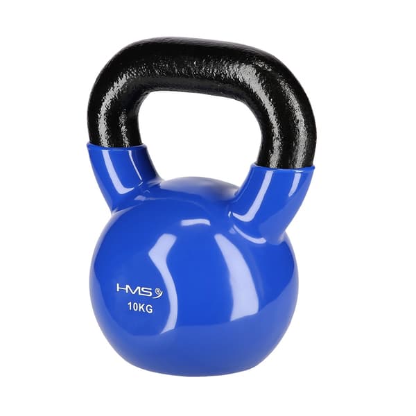 10 kg Støbejern Kettlebell – Blå