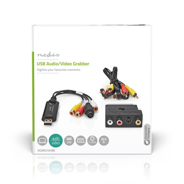 Video Grabber | USB 2.0 | 480p | A / V-kabel / Scart