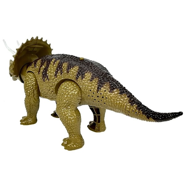 Grøn Triceratops Dino Toy: Glødende øjne og brølende lyde