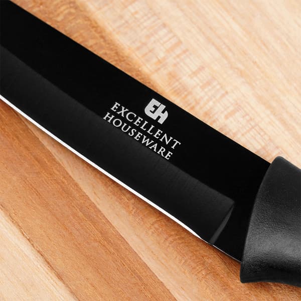 Køkkenkniv stål sort 23 cm