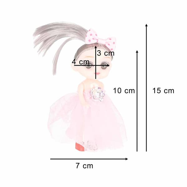 Dukkehusdukkesæt, 4 dele, 11 cm