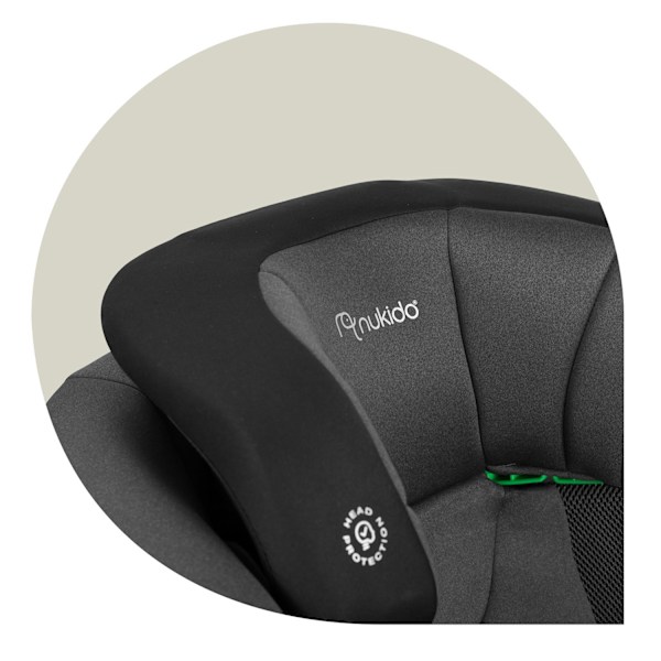 Nukido Louis Soft Bilbarnstol Svart/Grå 15-36kg ISOFIX